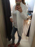 Biely sveter (dlhý)